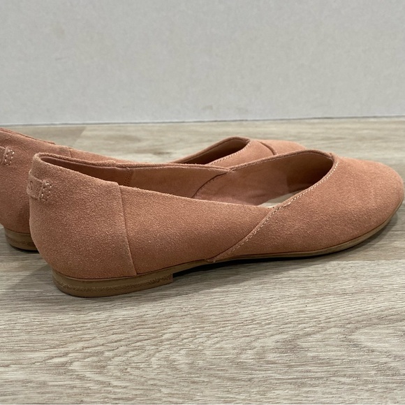 TOMS Jutti Neat Pink Suede Ballet Flats - Picture 7 of 11
